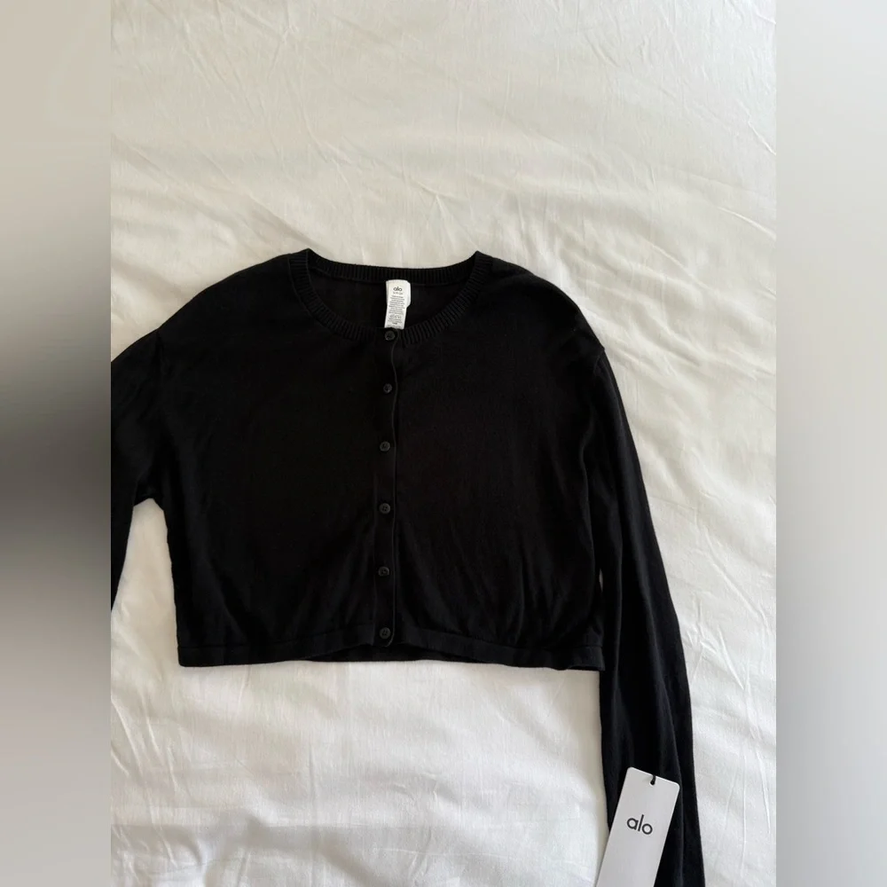 Alo yoga Supernatural Sweater Cardigan - Black - Picture 6 of 9